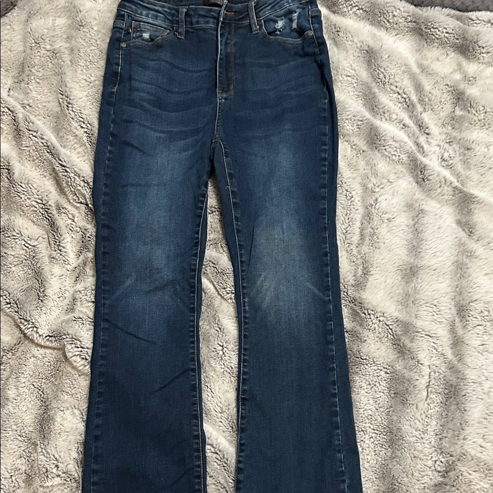 Judy Blue Dark Blue Flare Jeans